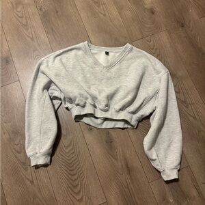 Oner Active Gray Cropped Sweatshirt